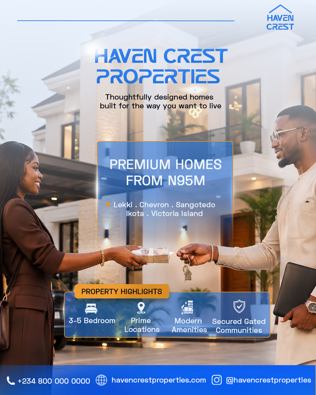 Haven Crest Properties — Real Estate Campaign — Haven Crest property advert
