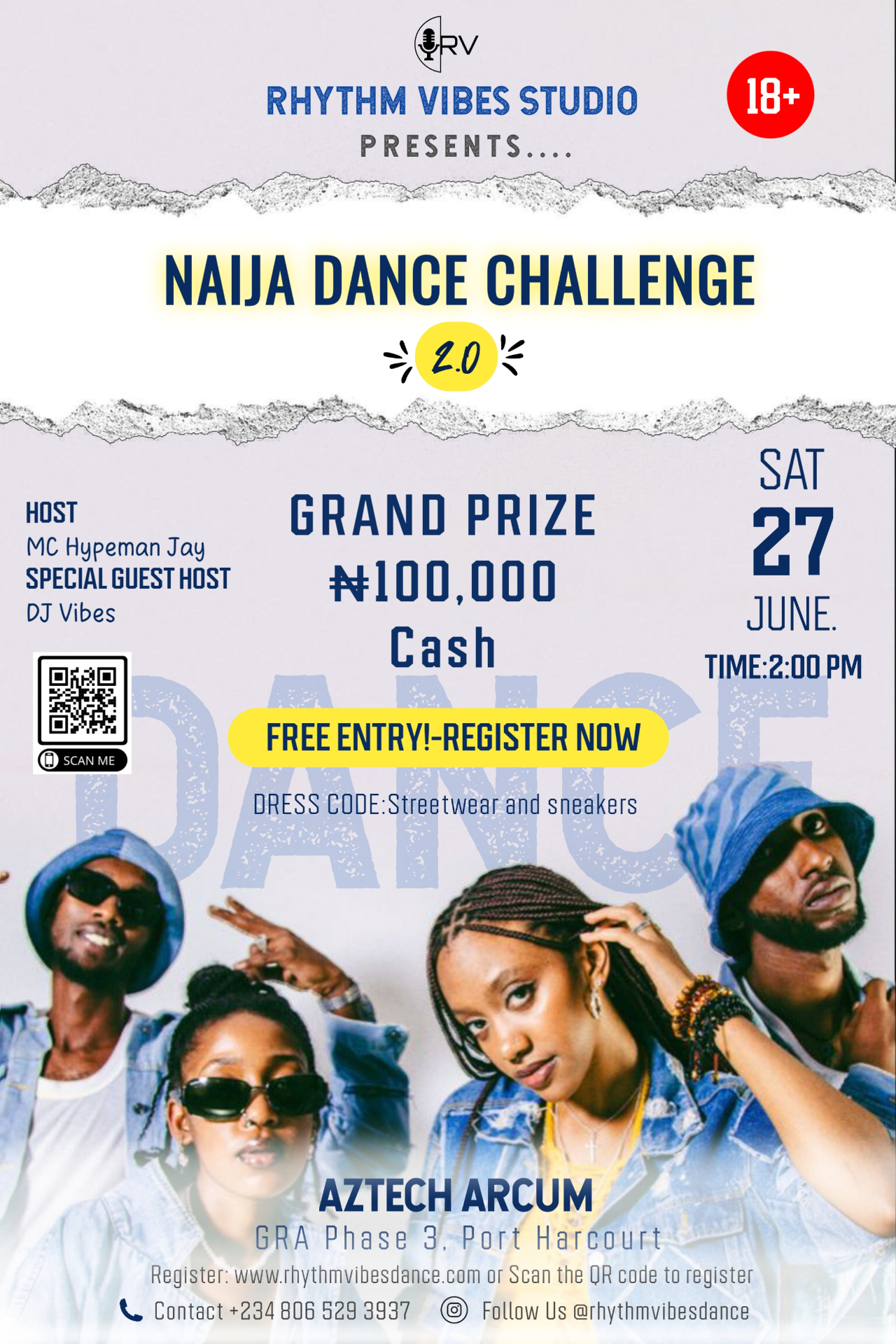 Naija Dance Challenge 2.0 flyer design
