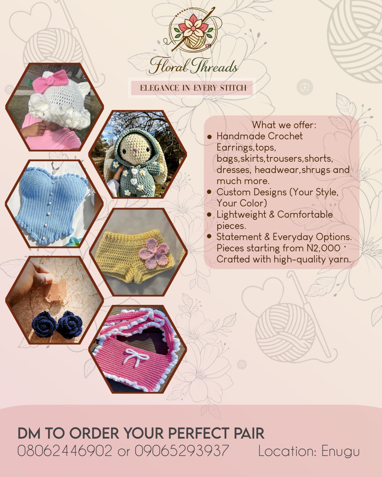 Floral Threads — First Project & Redesign — Original