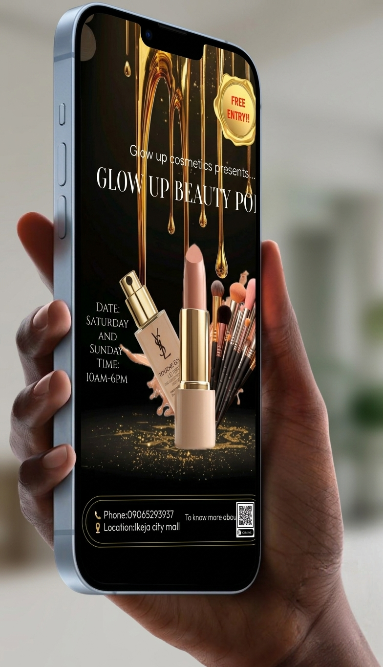 Glow Up Beauty Pop Up mockup 3
